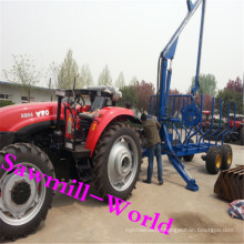 Electric Log Trailer with Crane for Tractor